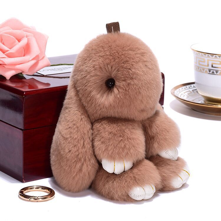 Adorable bunny key ring