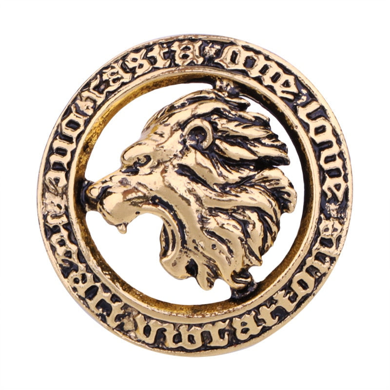 Luxurious Lion Head Brooches