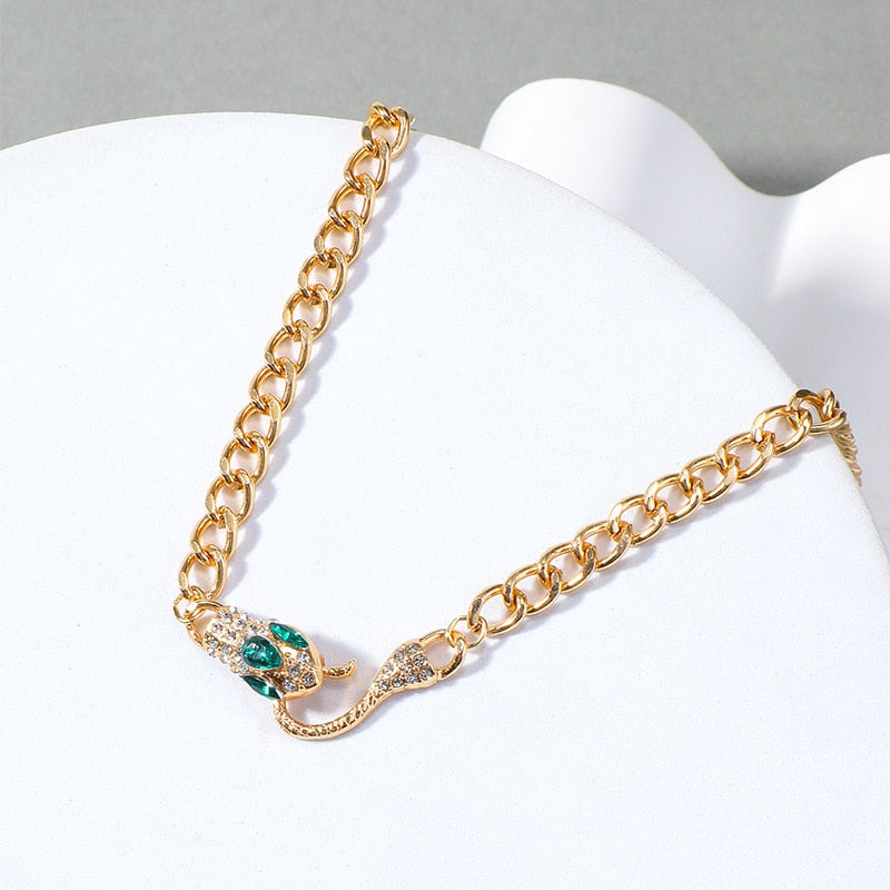 Luxury Crystal Snake Necklaces