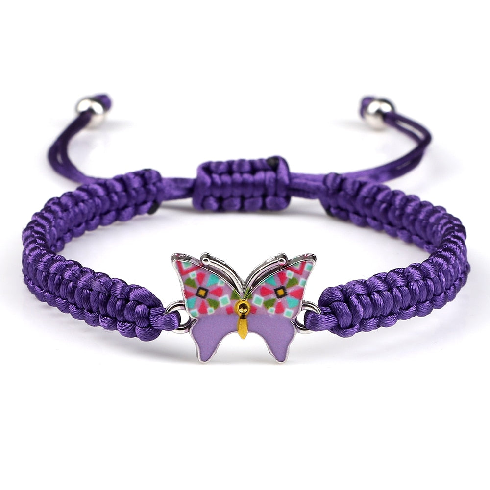 Cute Butterfly Handmade Braided Bracelet - animalchanel