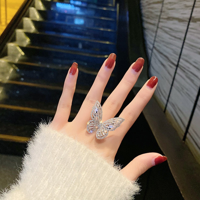 Luxury Butterfly Ring - animalchanel