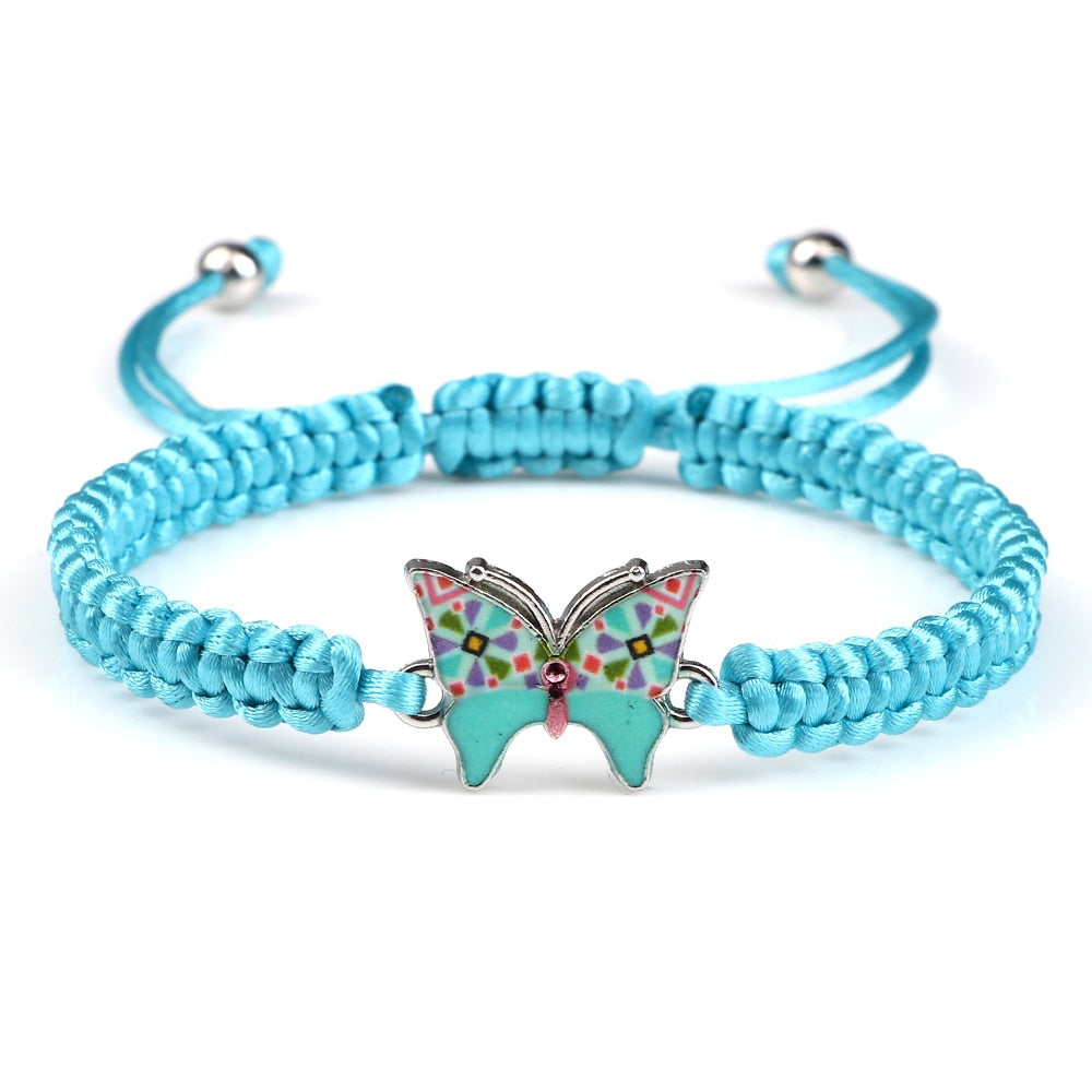 Cute Butterfly Handmade Braided Bracelet - animalchanel