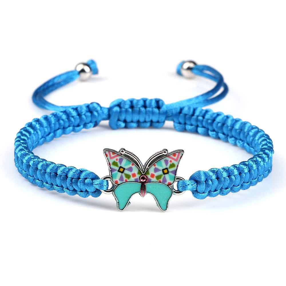 Cute Butterfly Handmade Braided Bracelet - animalchanel