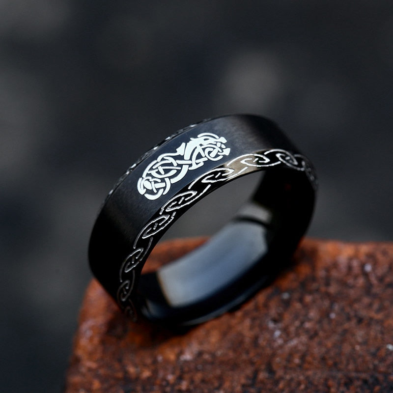 Amazing Wolf Viking Ring
