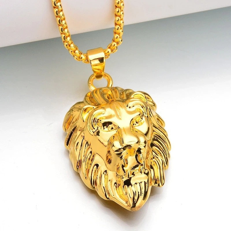 Gorgeous Lion Head Necklaces - animalchanel