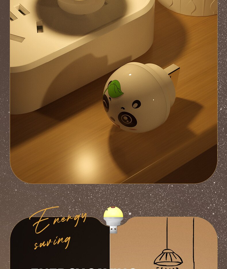 Cute Panda LED lamps - animalchanel