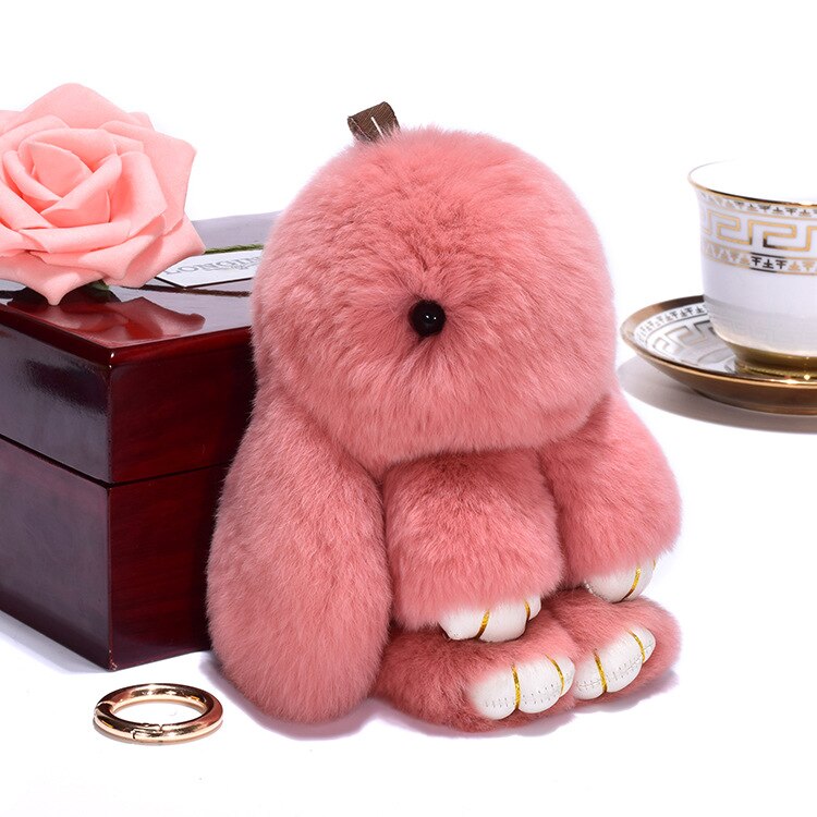 Adorable bunny key ring