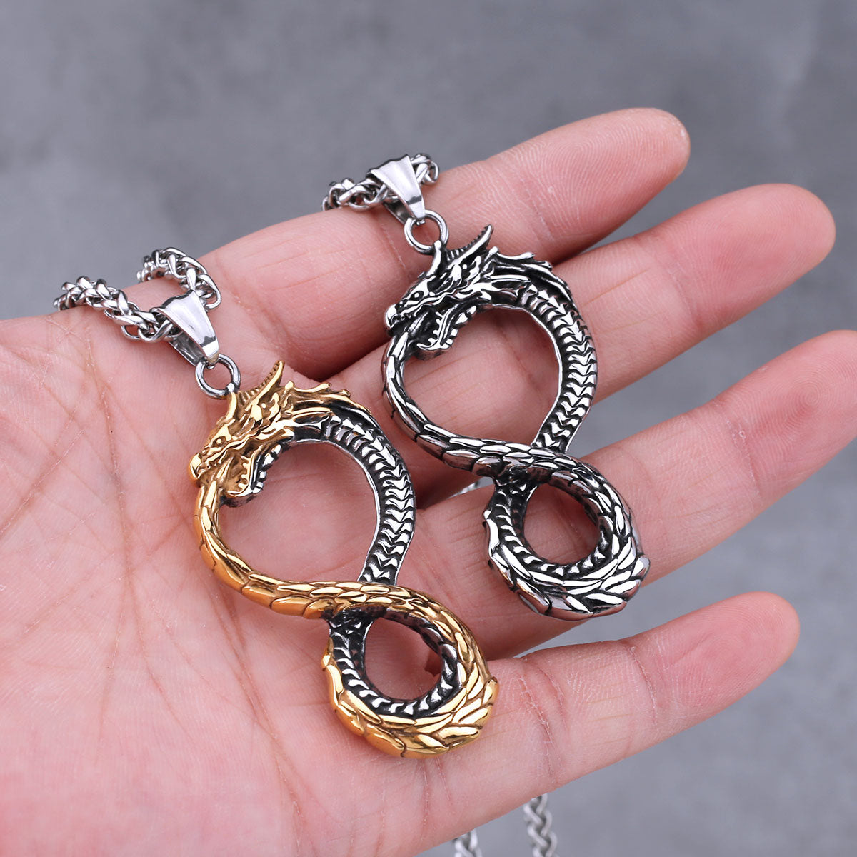 Unique Viking Dragon Necklace