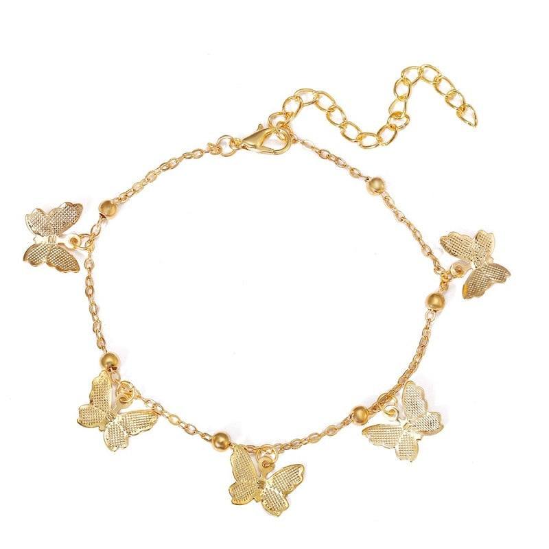 Elegant Fashion Butterfly Anklet - animalchanel