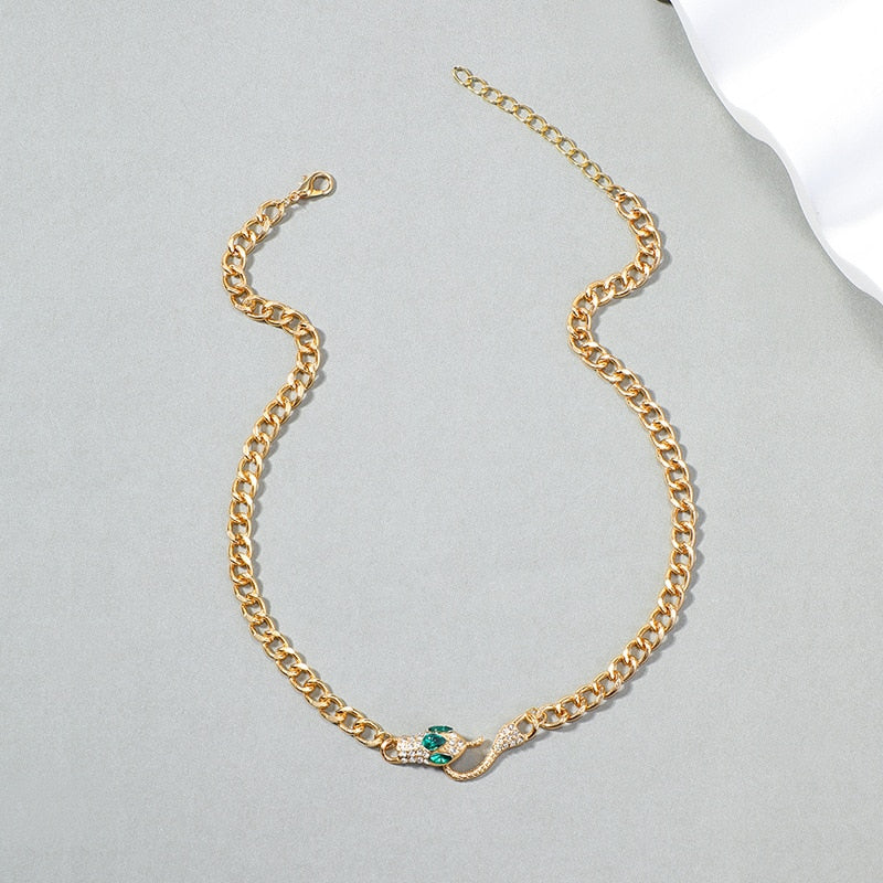Luxury Crystal Snake Necklaces
