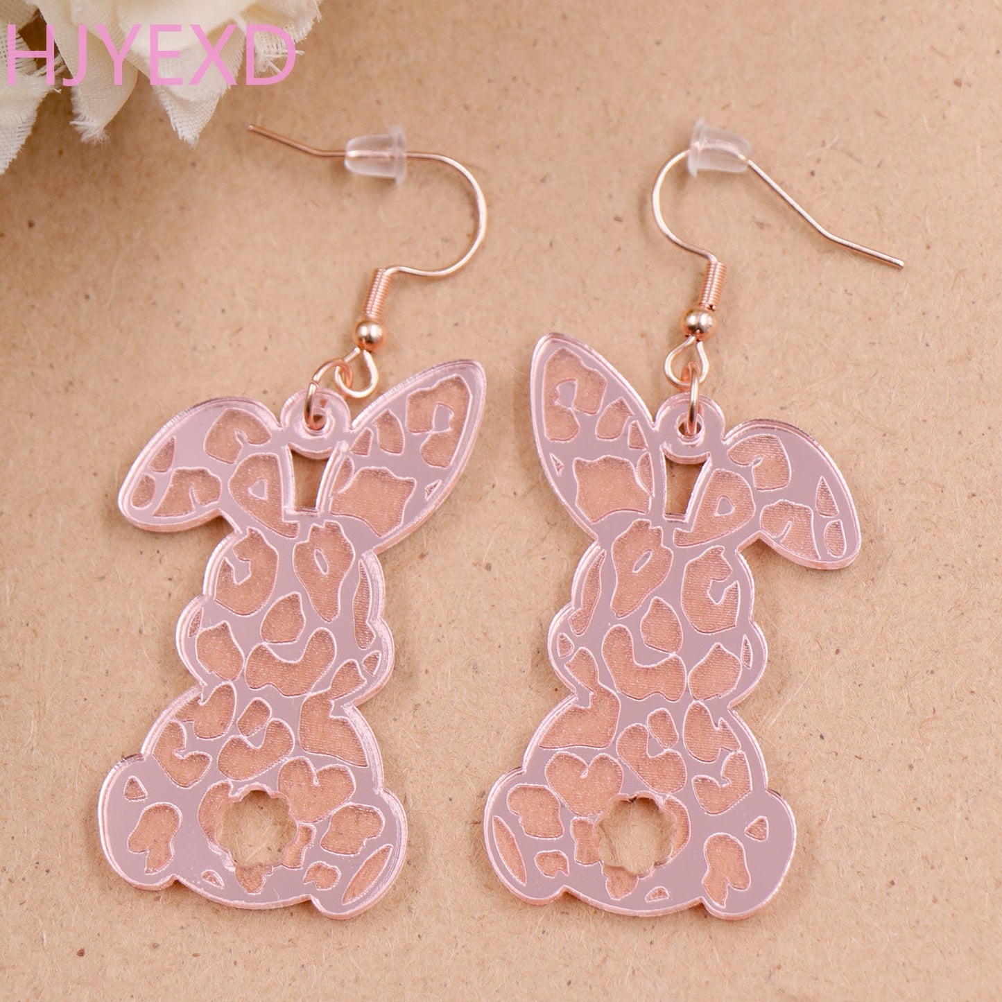 Cute Leopard Bunny Earrings