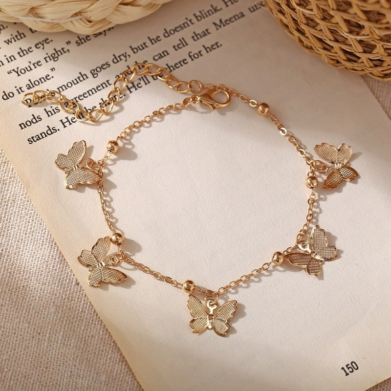 Elegant Fashion Butterfly Anklet - animalchanel