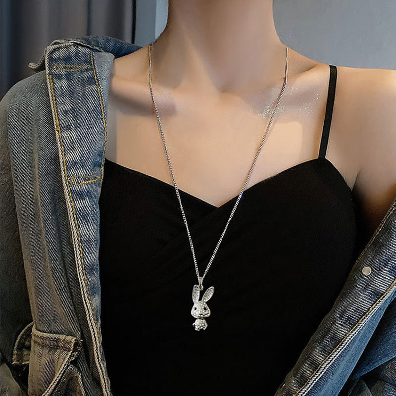 Stylish bunny necklace