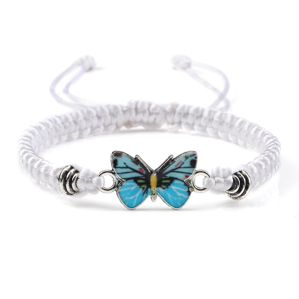 Cute Butterfly Handmade Braided Bracelet - animalchanel