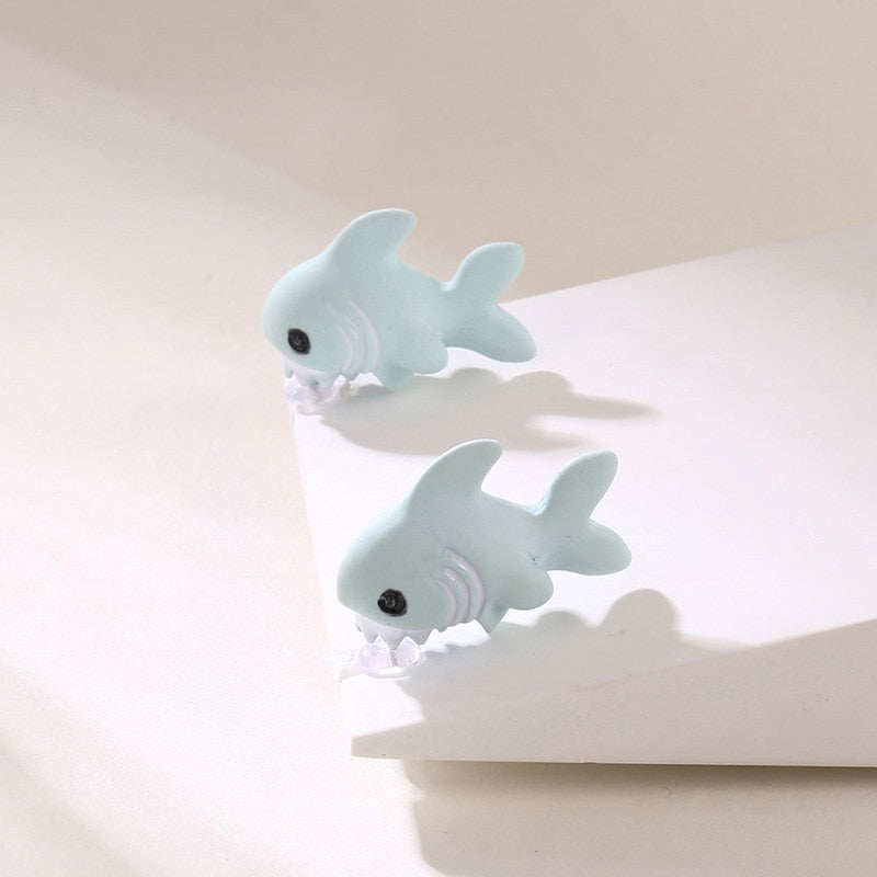 Cute shark earring