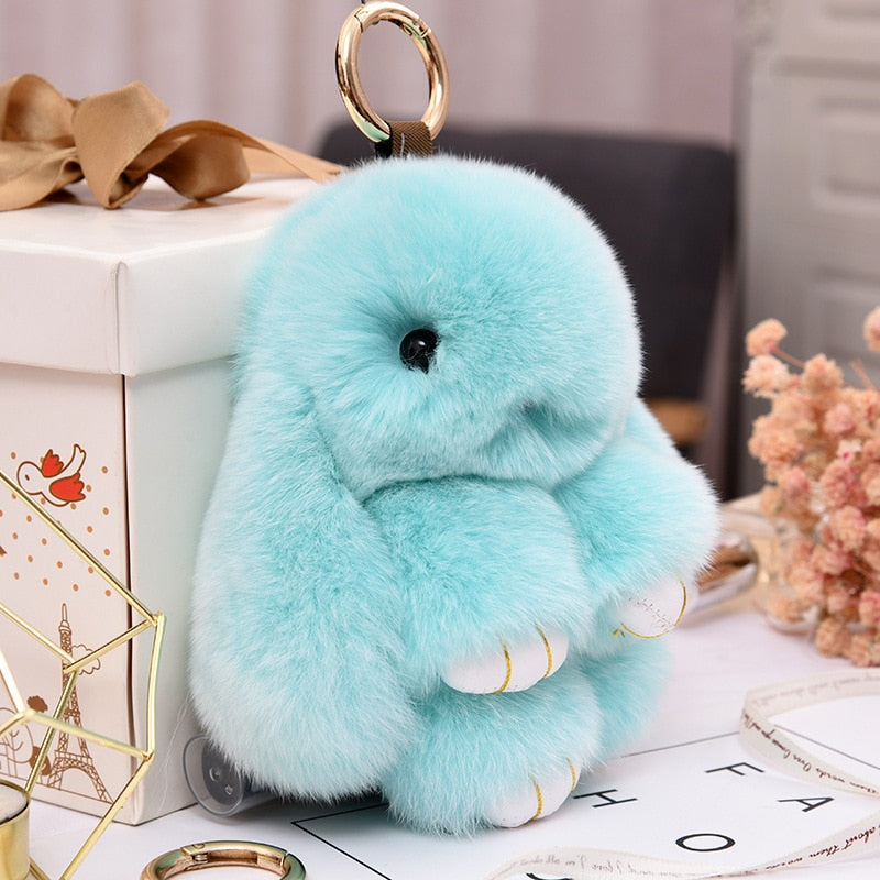 Adorable bunny key ring