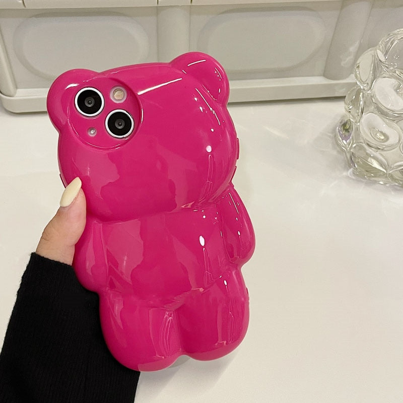 Cute 3D Bear Phone Cover
