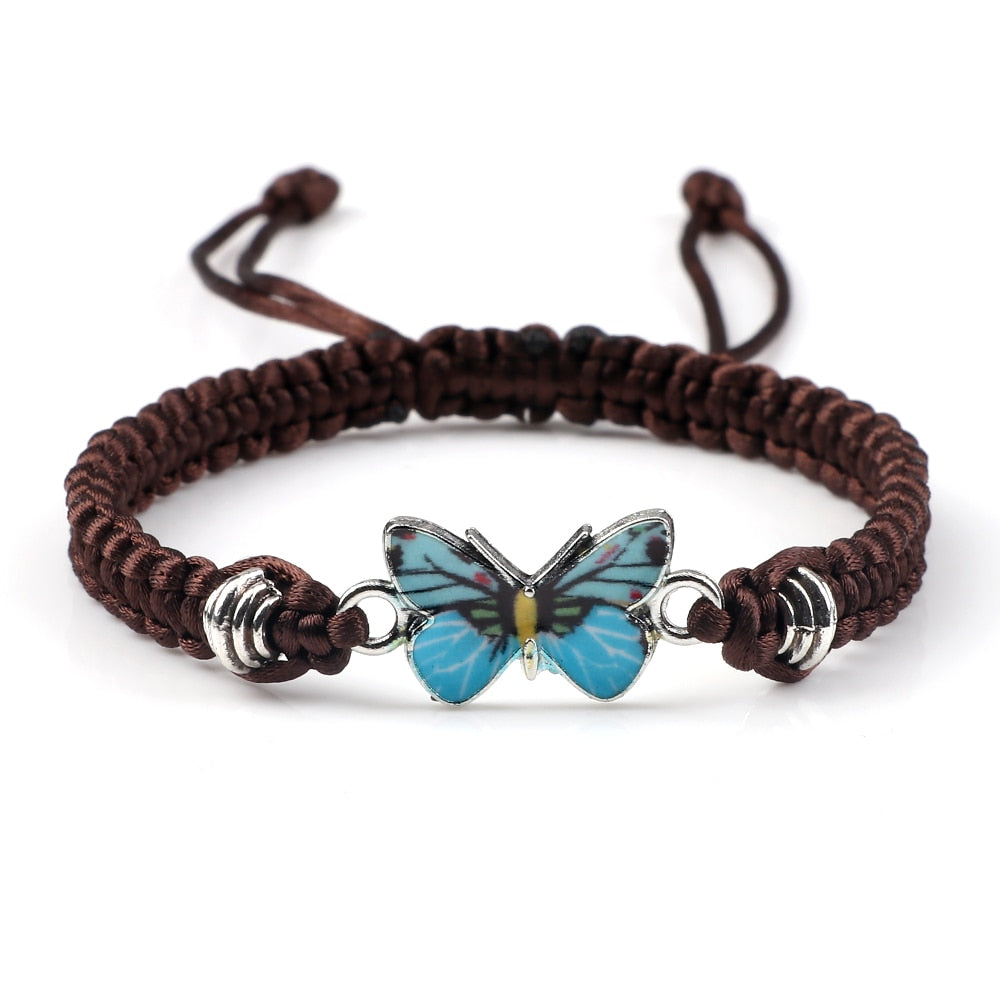 Cute Butterfly Handmade Braided Bracelet - animalchanel