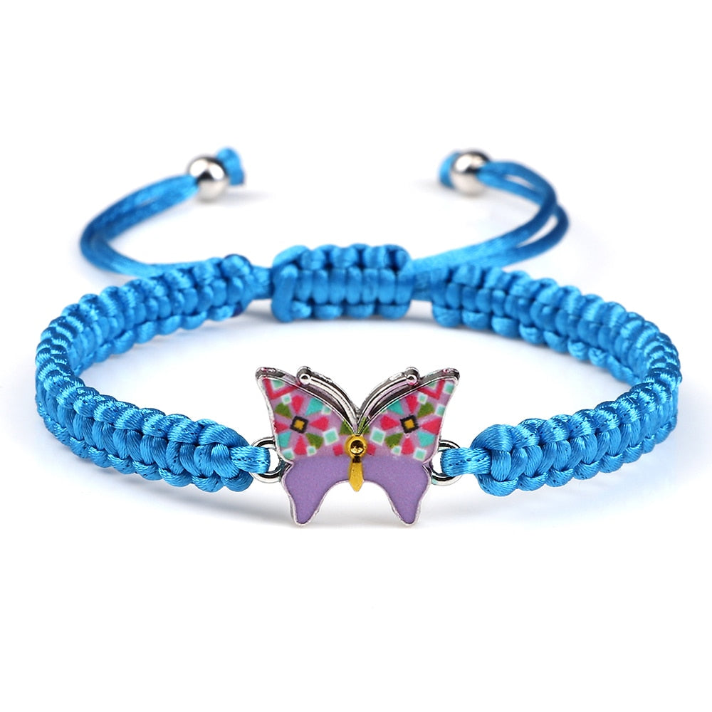 Cute Butterfly Handmade Braided Bracelet - animalchanel