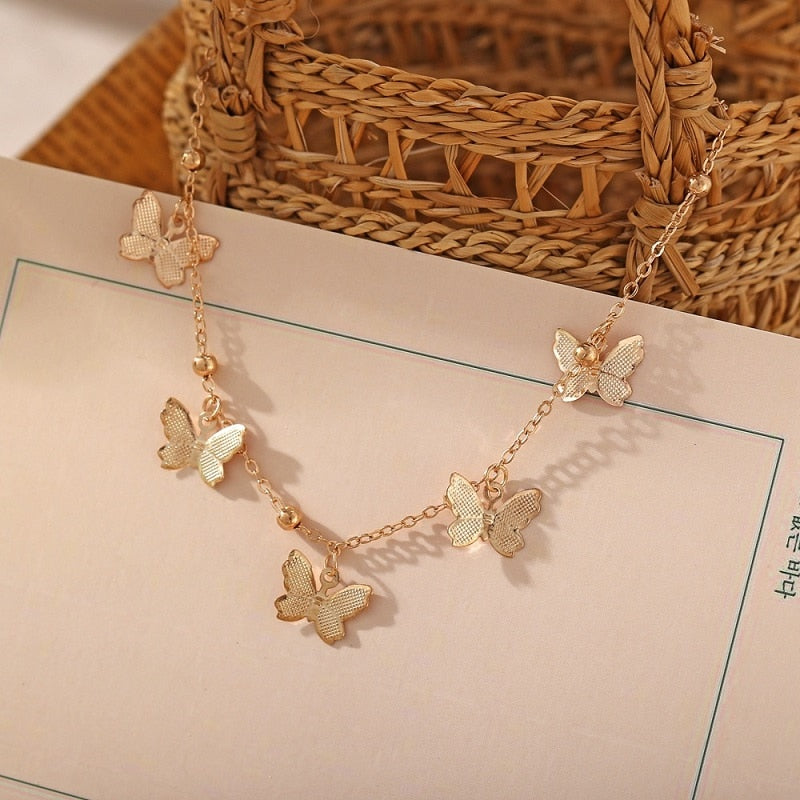 Elegant Fashion Butterfly Anklet - animalchanel