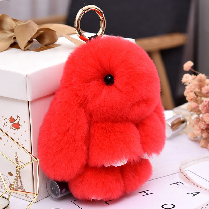 Adorable bunny key ring
