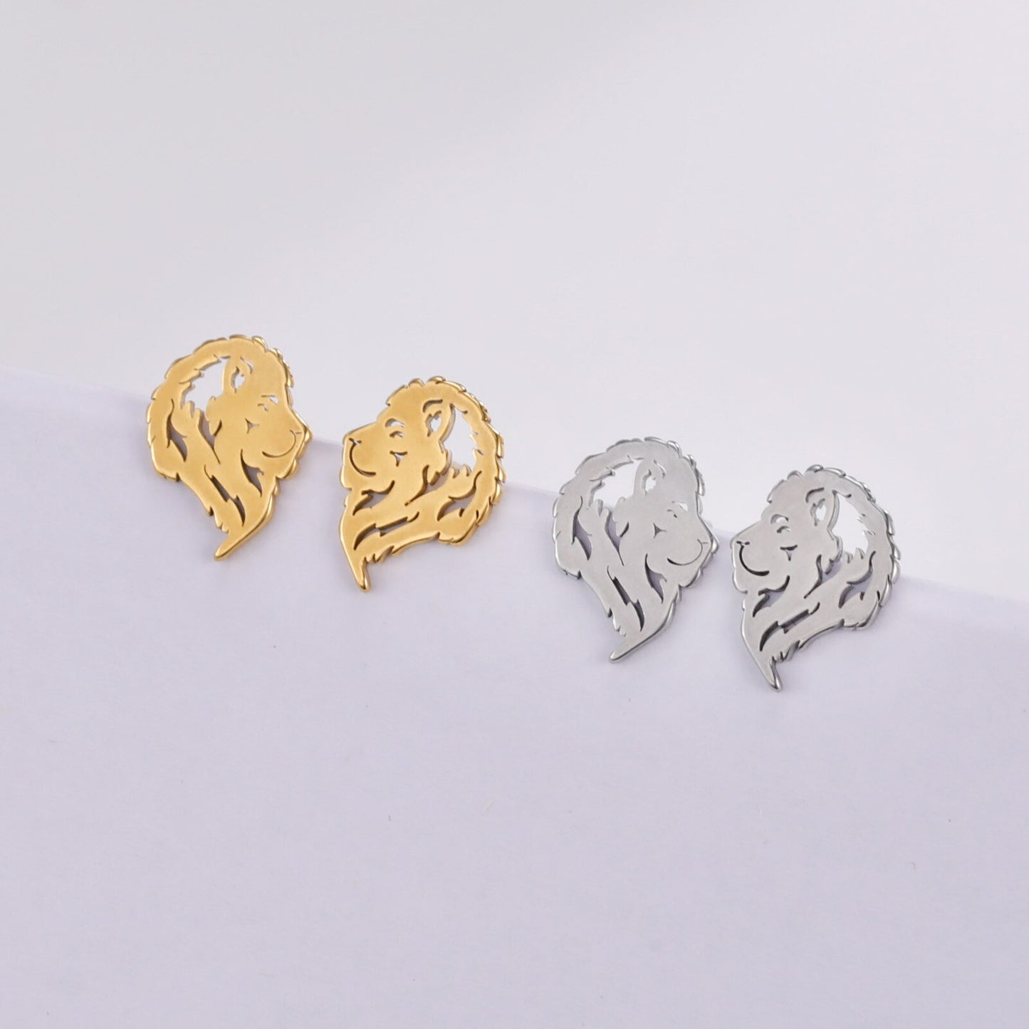 Simple Lion Shape Earrings