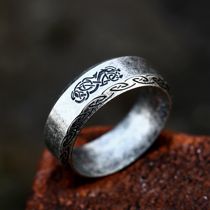 Amazing Wolf Viking Ring