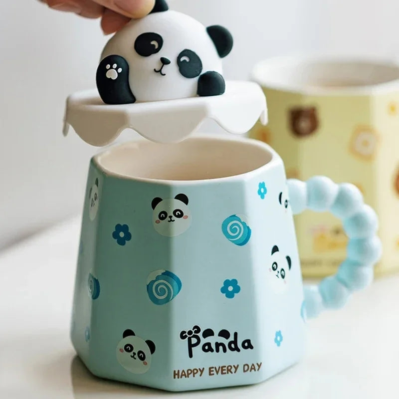 Cute Panda&Bunny&Bear Ceramic Mugs