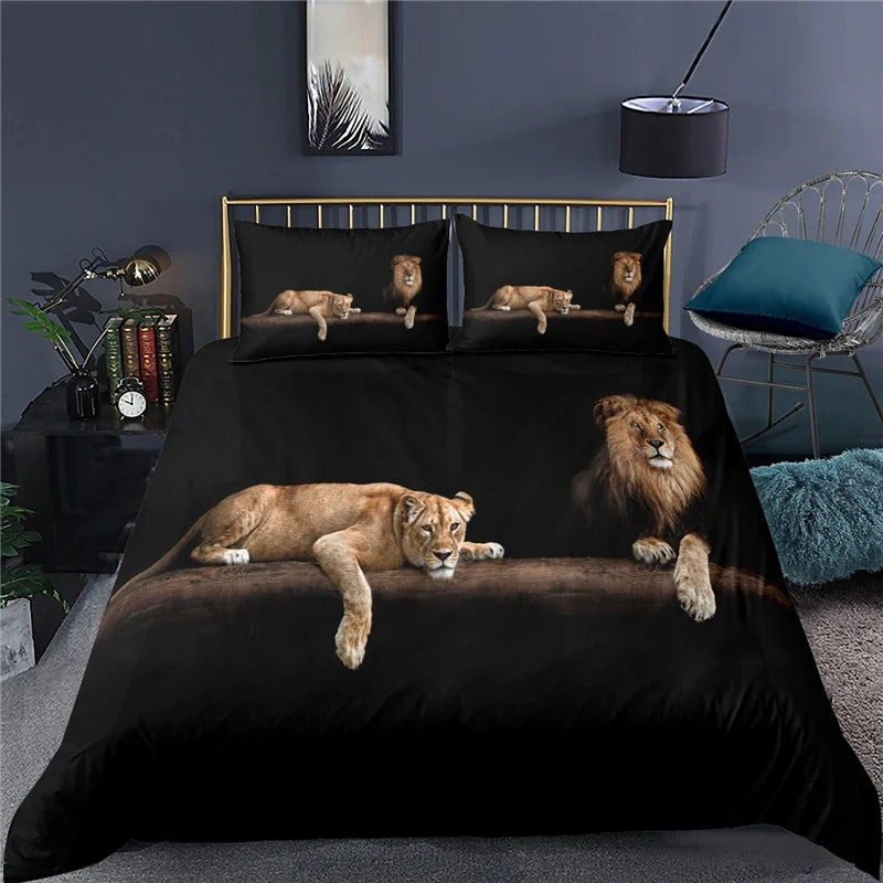 Luxury  Lion Duvet Cover Set
