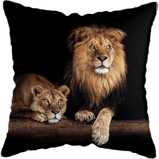 Wild  Lions Cushion Cover