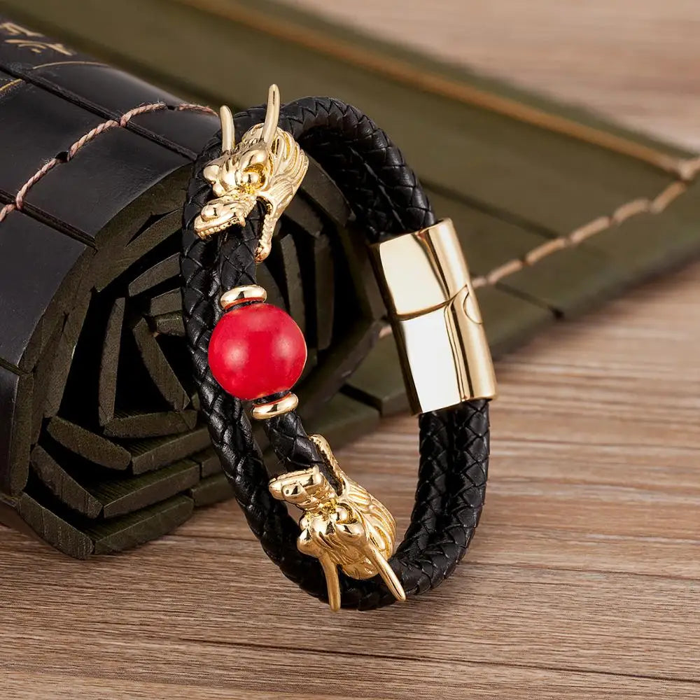 Amazing Dragon Leather Bracelets