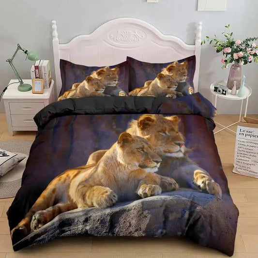 Luxury Lion Duvet Cover Set