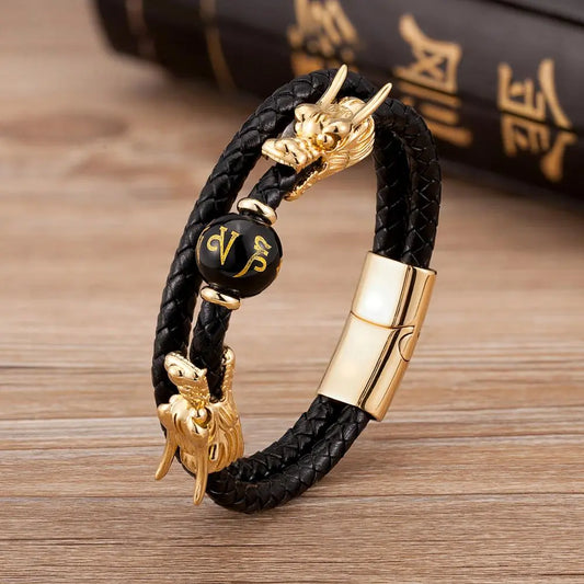 Amazing Dragon Leather Bracelets