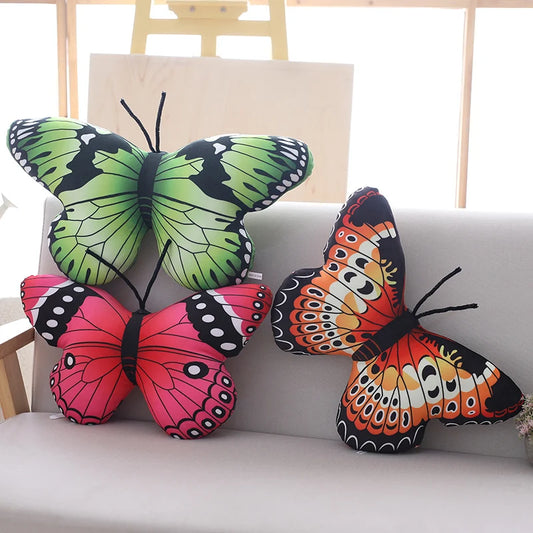 Colorful Butterfly Plush Pillow