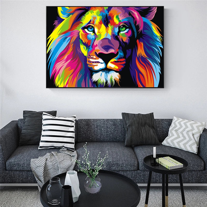 Exclusive Unique Lion Canvas