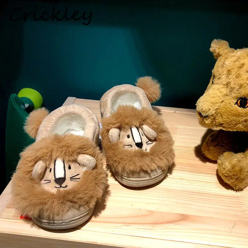 Cute Child Lion Slippers