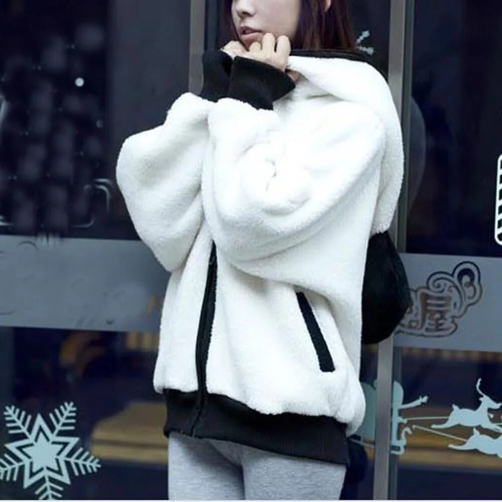 Cute Panda fur Coat