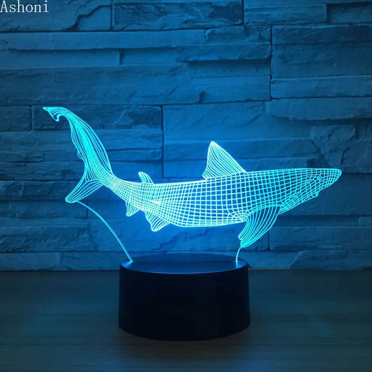 New Shark 3D Table Lamp