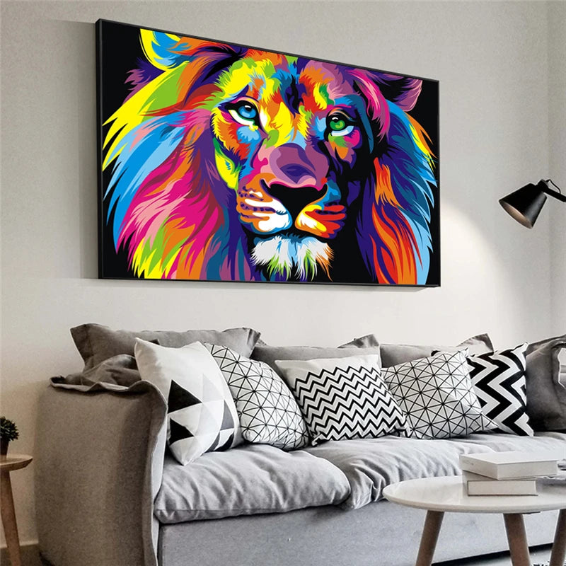 Exclusive Unique Lion Canvas
