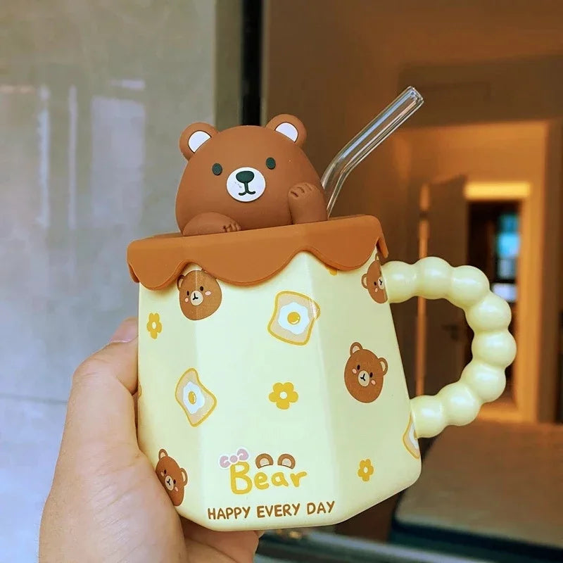 Cute Panda&Bunny&Bear Ceramic Mugs