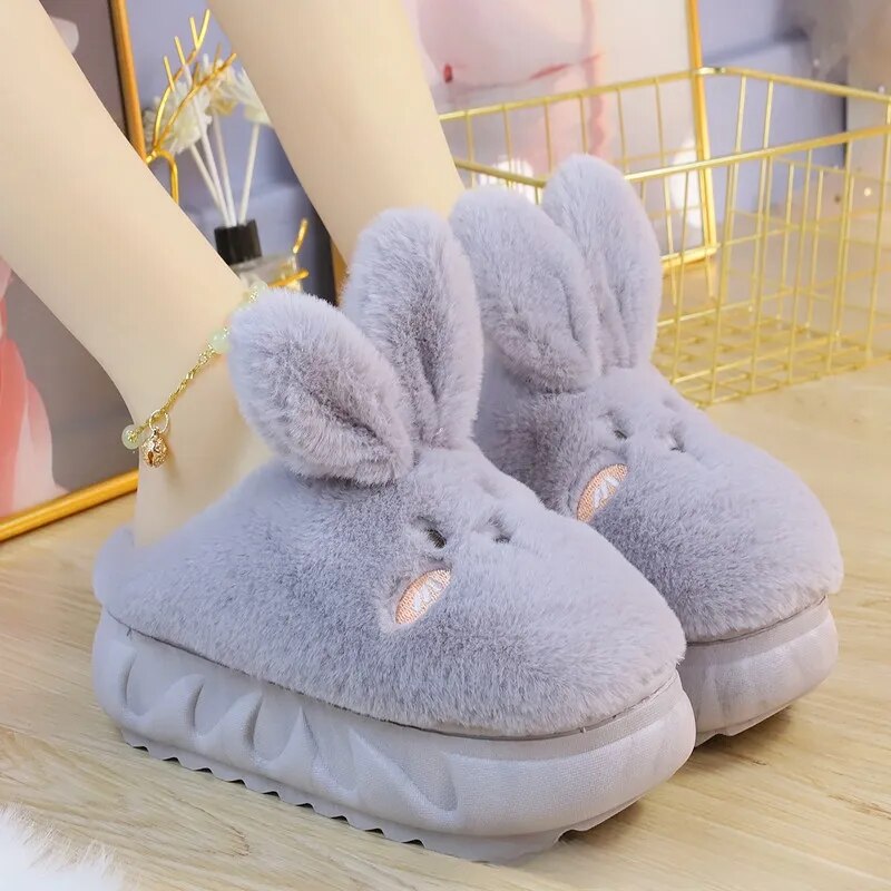 Adorable Platform Bunny Slippers