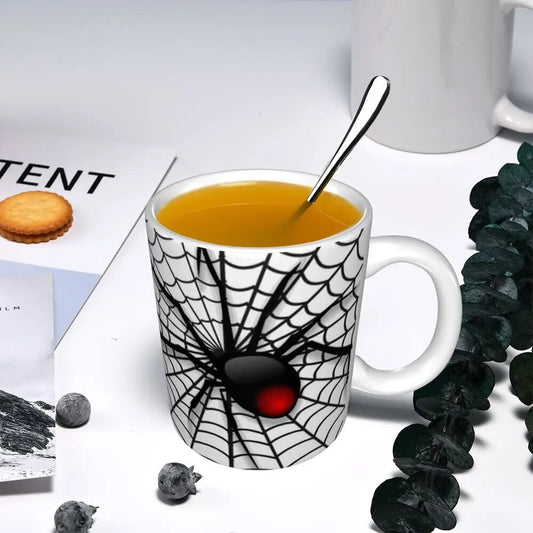 Unique Spider In Web Mugs