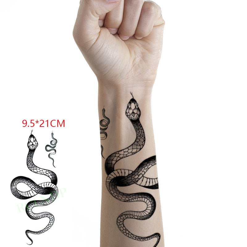Amazing Snake Temporary Tattoo