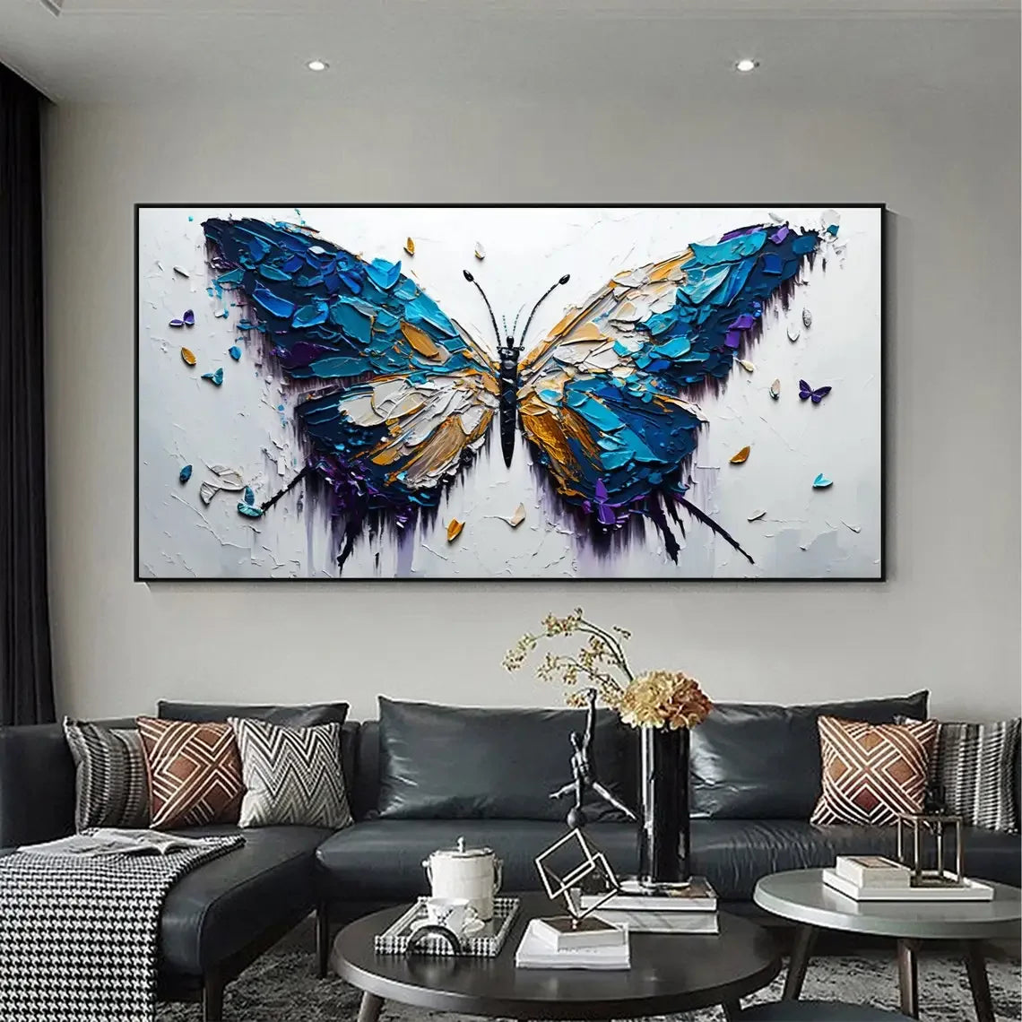 Abstract Butterfly Canvas
