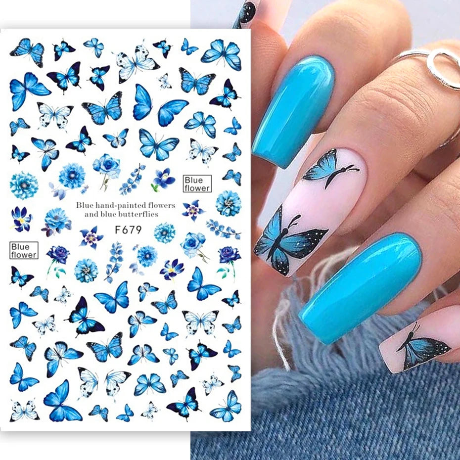Luxury Butterflies Nail Stickers