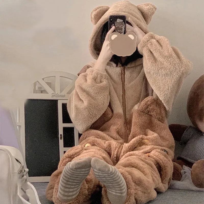 Cute Bear Pajamas Set