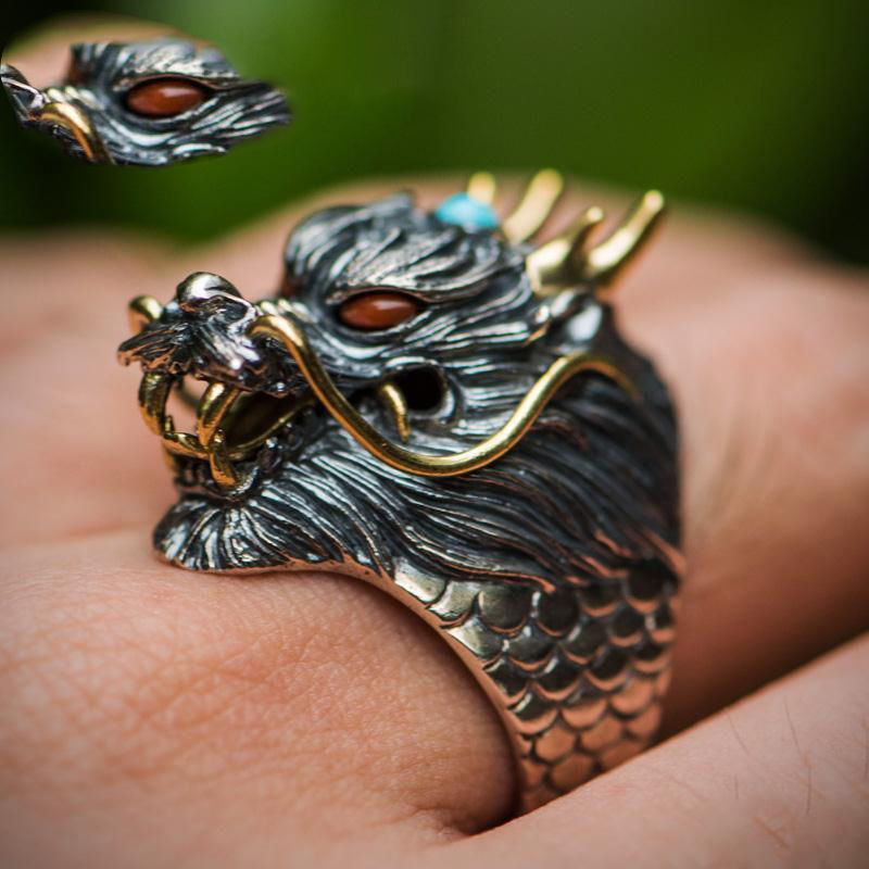Amazing Dragon Head Ring