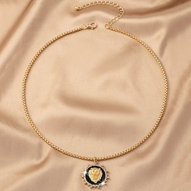 Unique  Lion Head Necklace