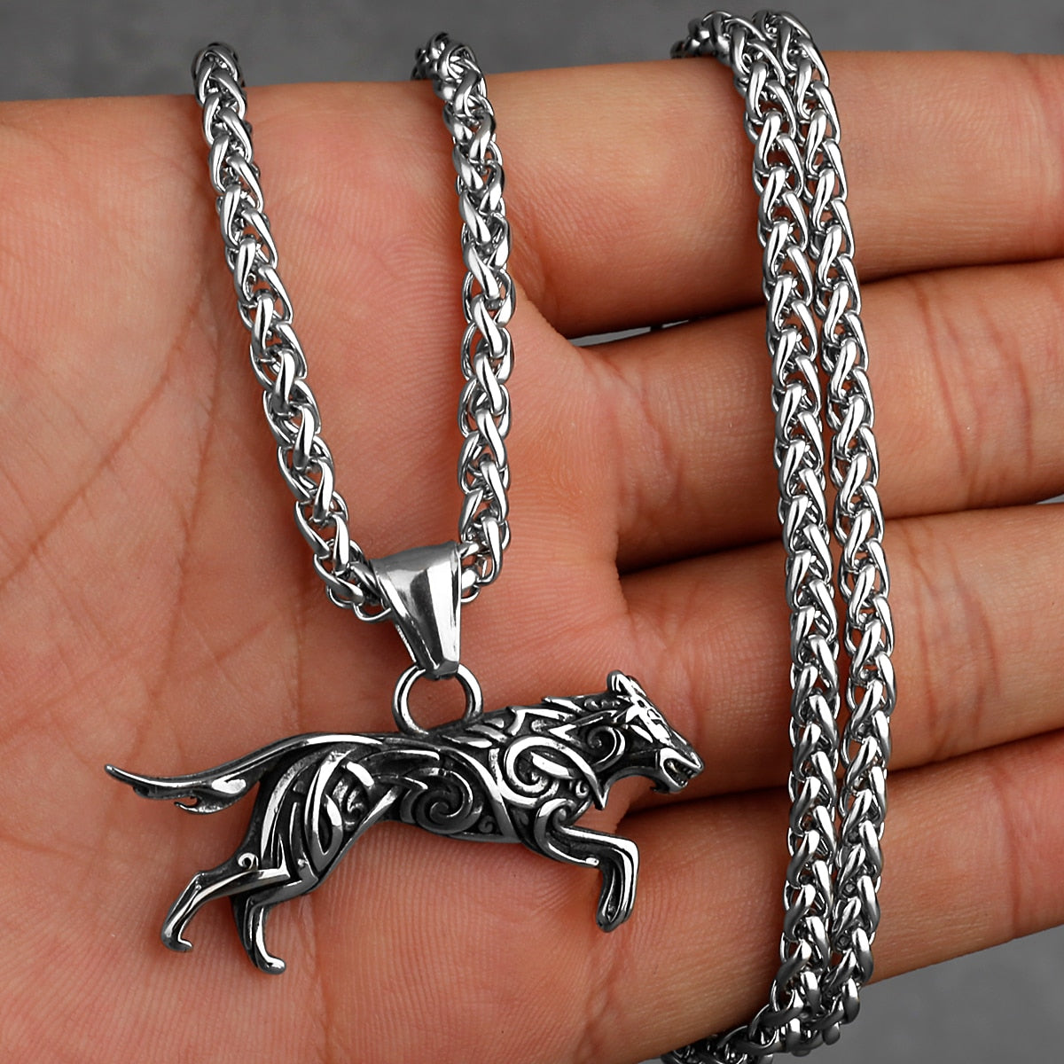 Amazing Wolf Stainless Steel Necklace