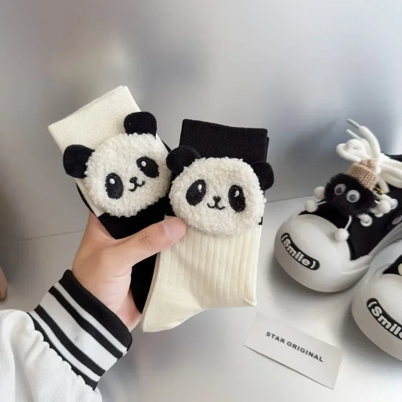 Pure Cotton Cute Panda Socks